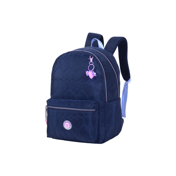 Mochila Escolar Azul Marinho Marshmallow Heartsy 66107