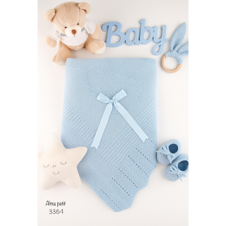 Manta de Malha para Bebé com Laço Alma Petit 521103364