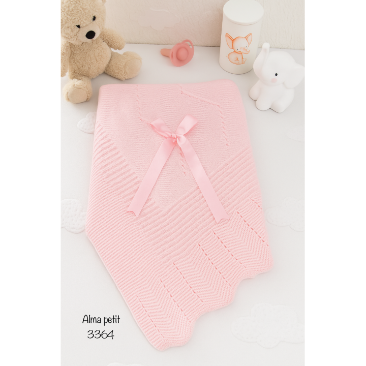 Manta de Malha para Bebé com Laço Alma Petit 521103364