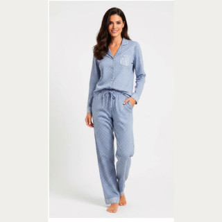 Pijama de inverno aberto Interlock mulher Little Unicorn D132