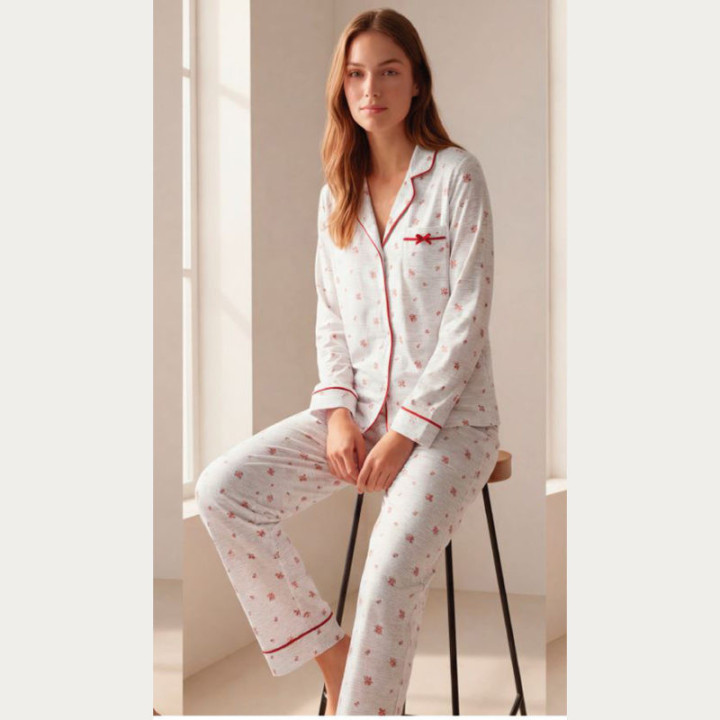 Pijama de inverno aberto 100% algodão Little Unicorn RG102