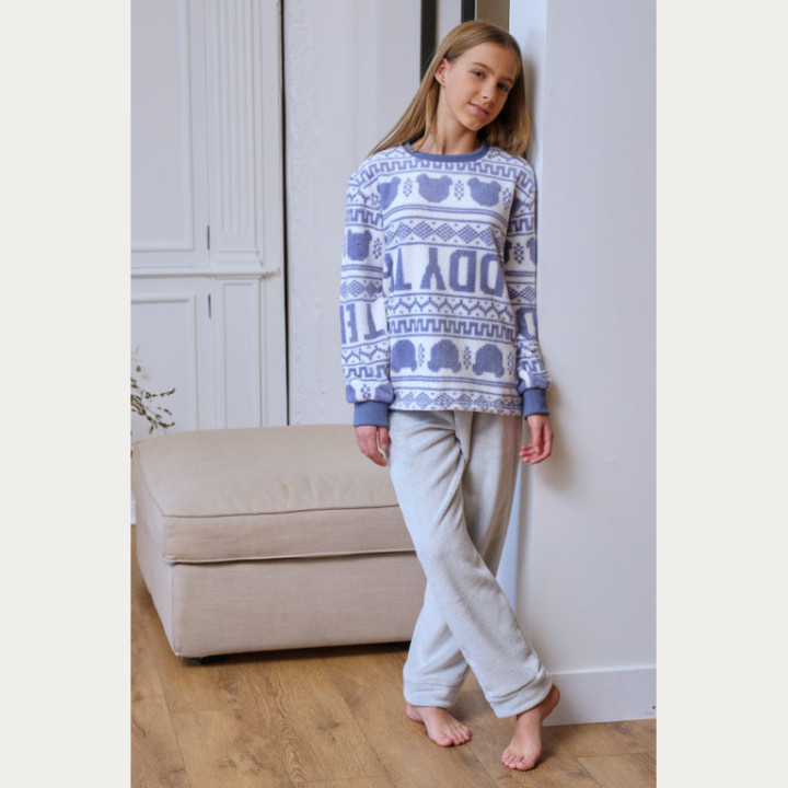 Pijama Infantil de Inverno para Menina em Coralina Muslher 264614