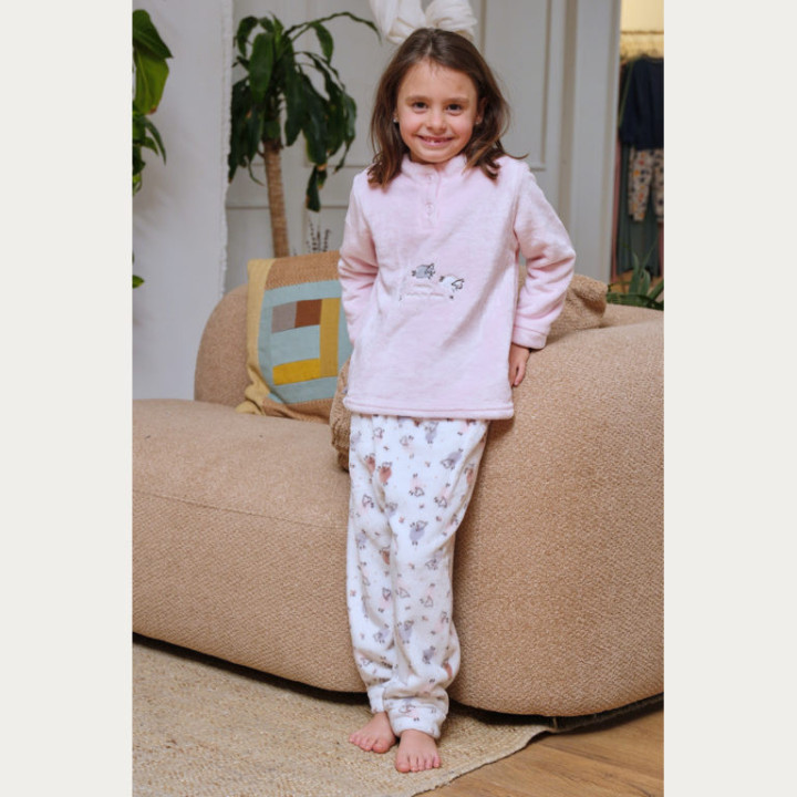 Pijama de Inverno para Menina em Coralina Muslher 262609