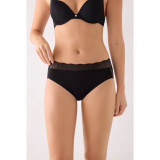 Cueca midi em algodão com renda Ysabel Mora 19564