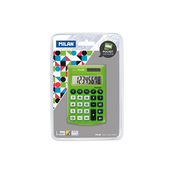 Calculadora de Bolso Milan Pocket Verde 150908GBL