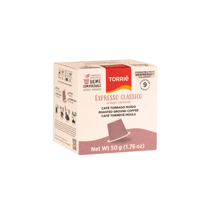 Torrié Expresso Clássico p/Nespresso Caixa 10 Cápsulas Biocompostáveis