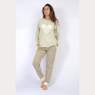 Pijama de Inverno Interlock Mulher Sonia MS3027