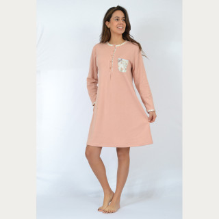 Camisón de Invierno Interlock Mujer Sonia MS3002