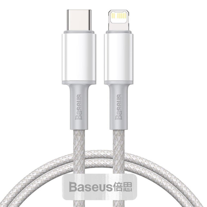 Baseus Cabo USB-C Lightning 20W 1m - Branco