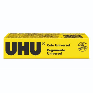 Tubo de Cola Universal UHU Transparente 125ml | Secagem Rápida
