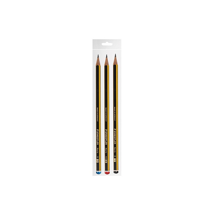 Lápis Grafite Staedtler Noris Nº2 HB Pack 3 Unidades