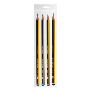 Lápis Grafite Staedtler Noris Pack 4 | Nº1, Nº2, Nº3 e Nº4