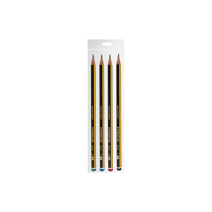 Lápis Grafite Staedtler Noris Pack 4 | Nº1, Nº2, Nº3 e Nº4