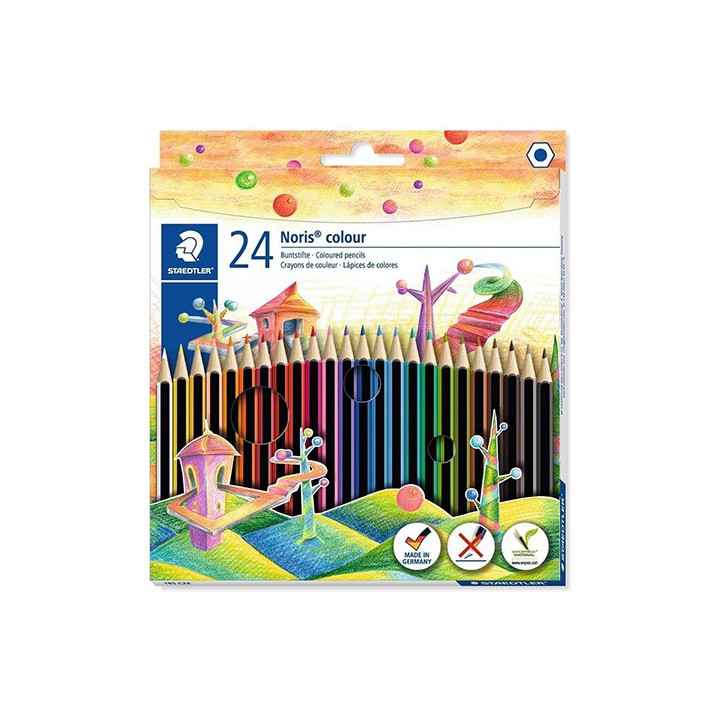 Staedtler Caixa 24 Lápis côr longos Noris Colour