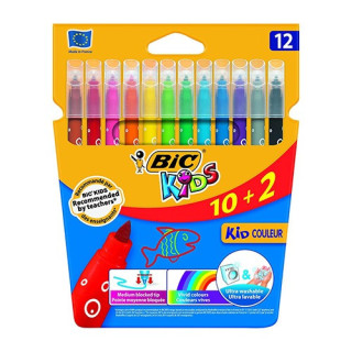 Marcadores BIC Kids Kid Couleur 12 Cores 920293/920294