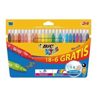 Marcadores BIC Kids Kid Couleur 24 Cores 841803