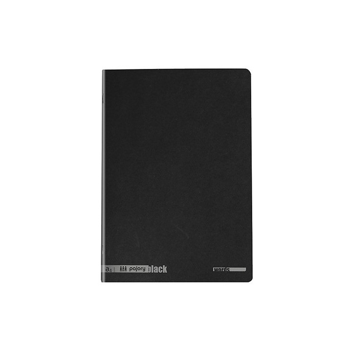 Caderno Agrafado Fegol Capa Preta A4 Quadriculado 80 Folhas