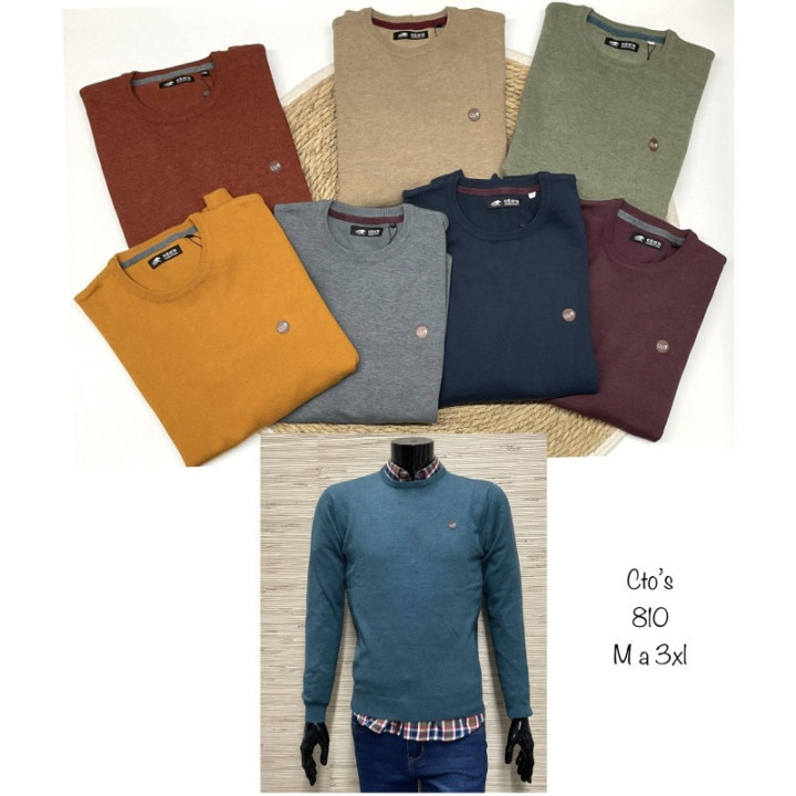 SUETER HOMBRE CUELLO REDONDO LANA - CAT-328900810