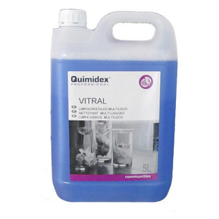 Detergente Limpa Vidros Quimidex Vitral 5L Pack 2 | Secagem Rápida