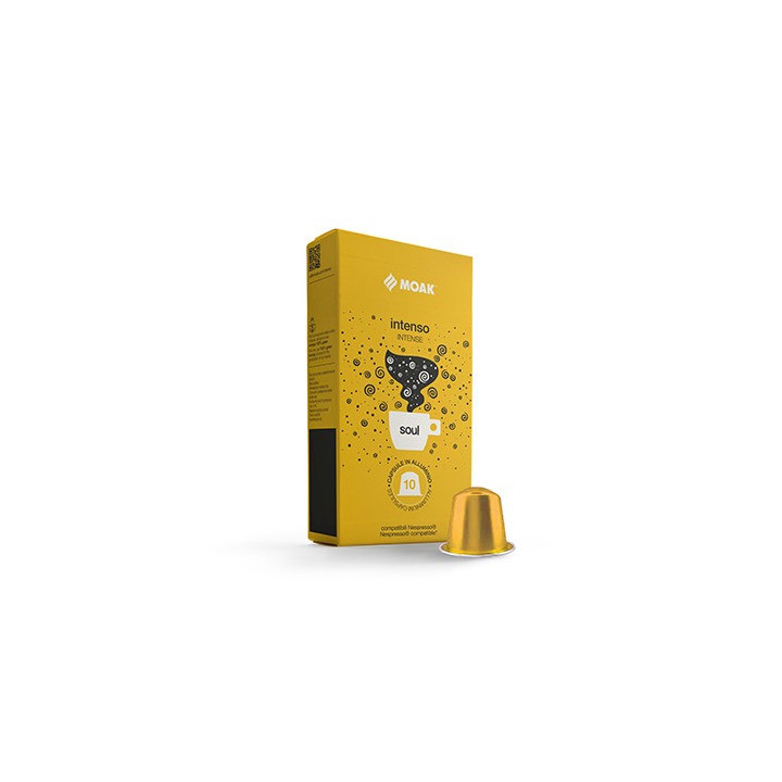Café Cápsulas p/ Nespresso MOAK Intenso Soul 10un