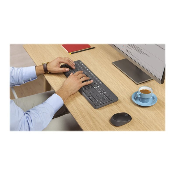 Logitech MK235 Conjunto de teclado e rato sem fios