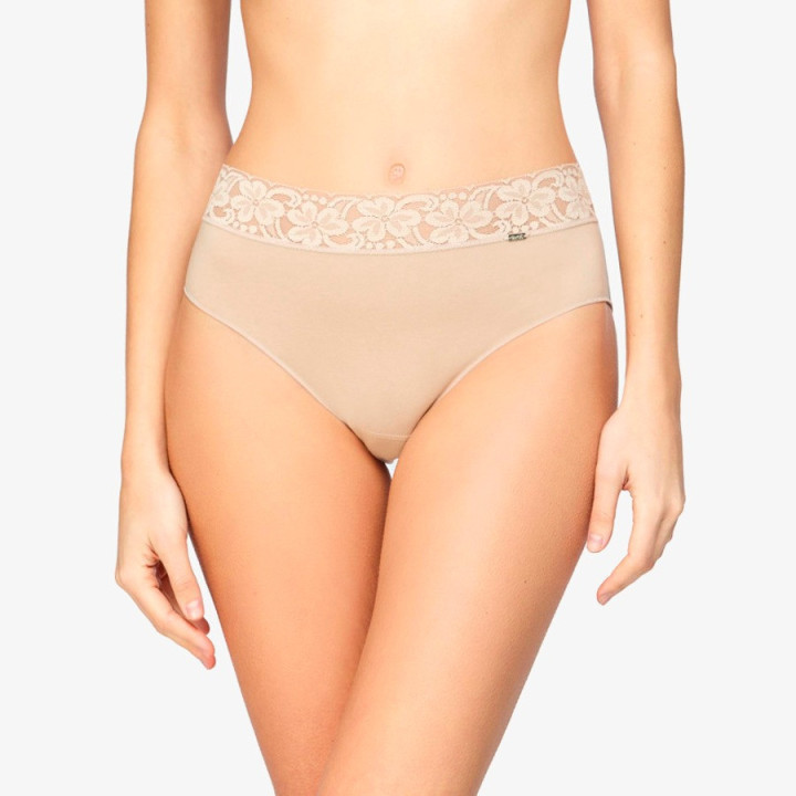 Cueca Midi de Algodão com Renda Avet 32700