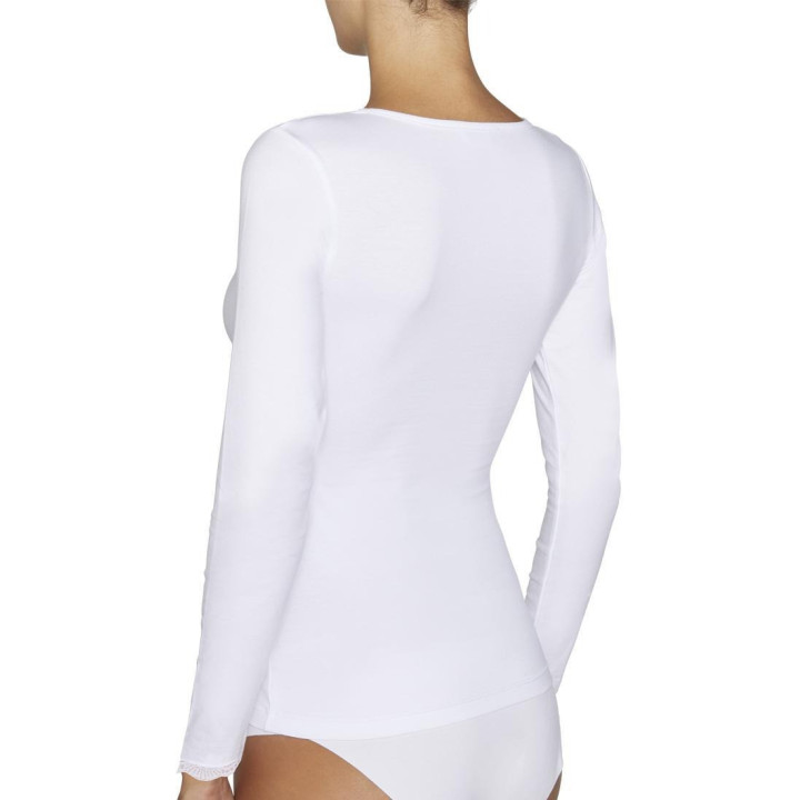CAMISETA MUJER MANGA LARGA ALGODON YSABEL MORA YSM-19688