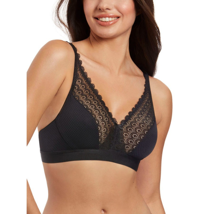 Selene Cloe Soutien sem aros sem acolchoado Copa B | renda