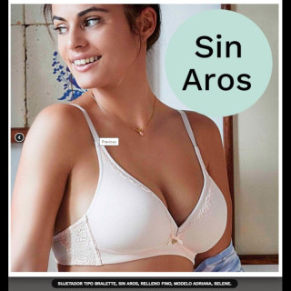 Selene Adriana Soutien sem aros almofadado Copa B | microfibra