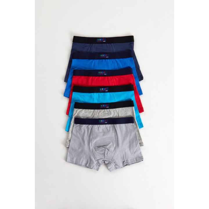 Boxer Liso Menino - Pack 12 Unidades