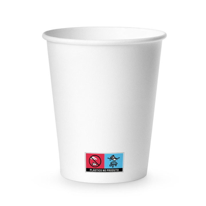 Copos Papel 89ml 3oz Branco 100un