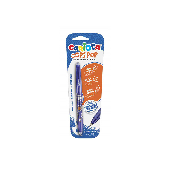 Blister 1 esferográfica apagável azul 0.7 Carioca - CAR-0010934104402