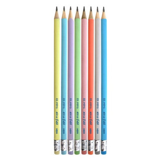 Lápis com Borracha Fegol Eco Pastel Nº2 HB | Corpo Triangular