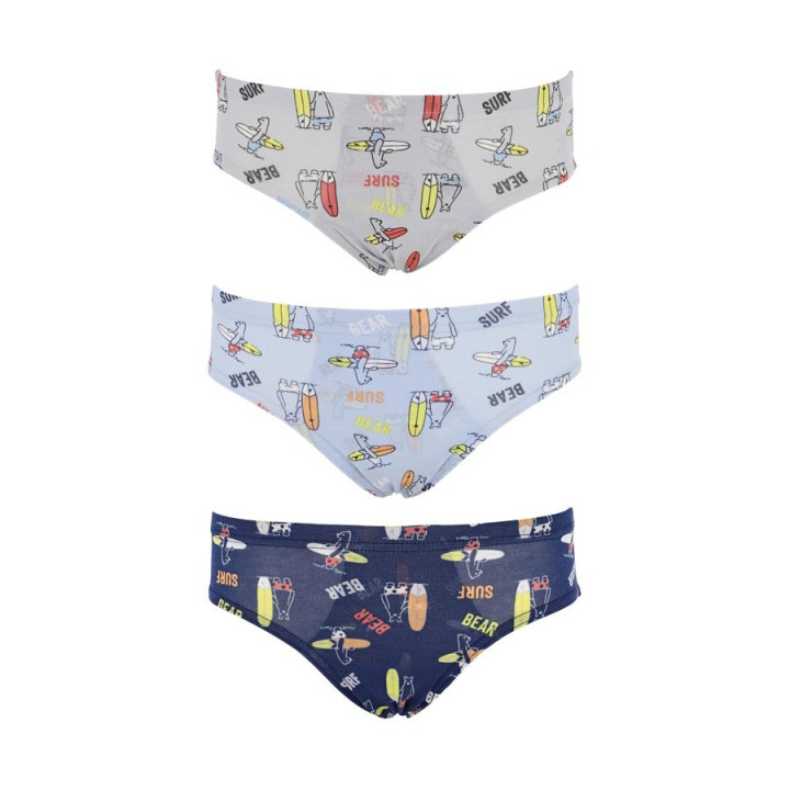 Slip menino Pack 3 unidades 2-14 anos Cotonella - COT-AB094