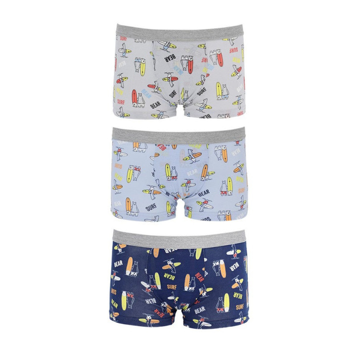 Boxer menino algodão Pack 3 unidades 2-14 anos Cotonella - COT-AB301