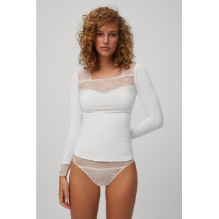 Camiseta mujer manga larga poliamida encaje Ysabel Mora - YSM-19049