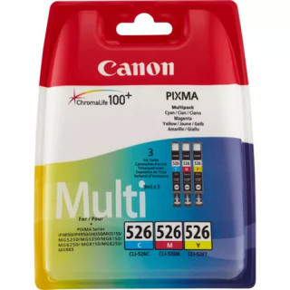 Pack 3 Tinteiros Canon CLI-526 C/M/Y Originais