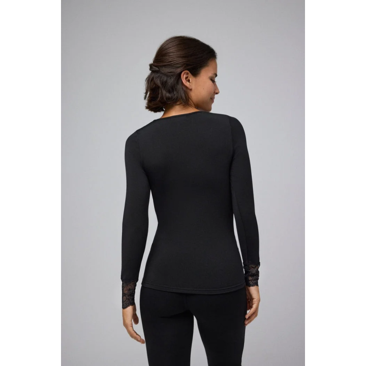 Camisola térmica manga comprida detalhe renda Ysabel Mora - YSM-70020