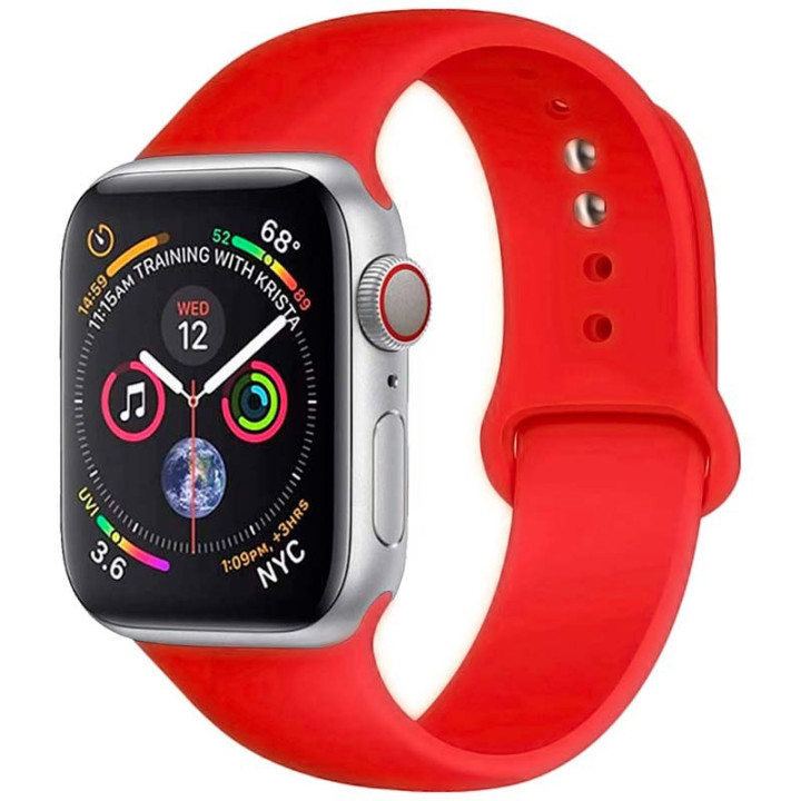 Pulseira de Silicone compatível com Apple Watch 42/44/45/49mm
