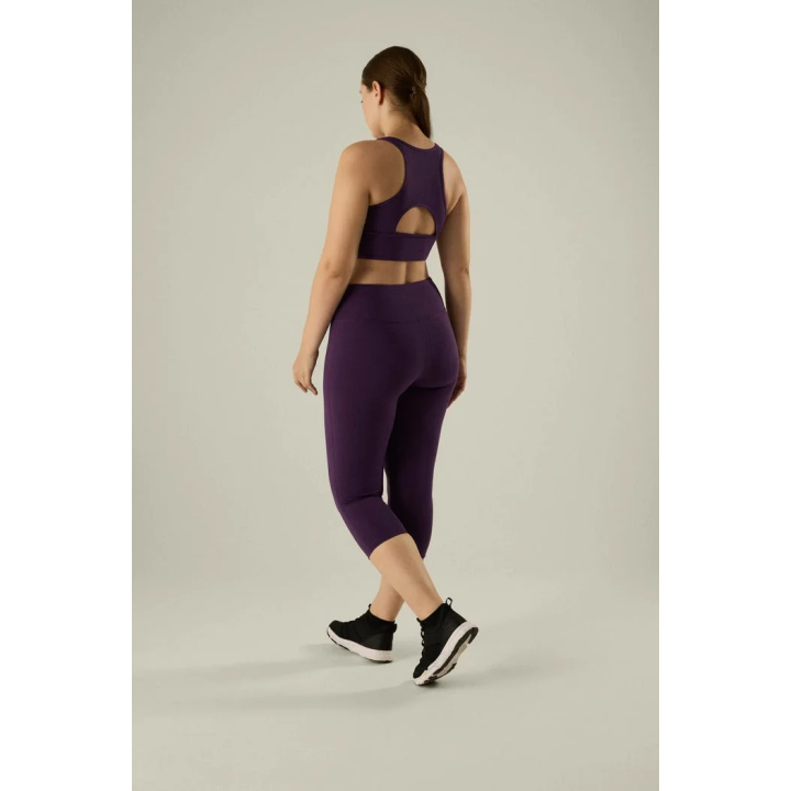 Leggings deportivo capri vientre plano violeta Ysabel Mora - YSM-70803