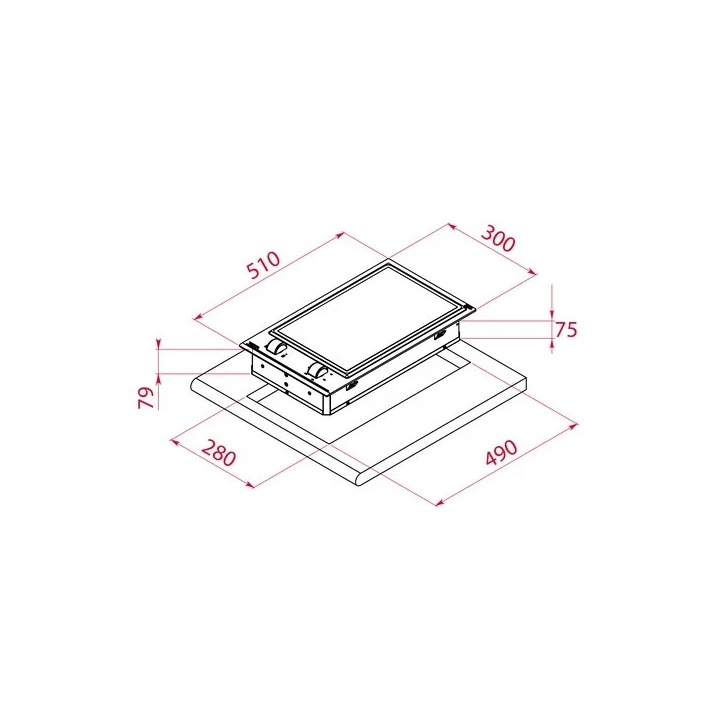 Teka YZC 32600 XFL – Placa de Indução Teppan Yaki 2 Zonas