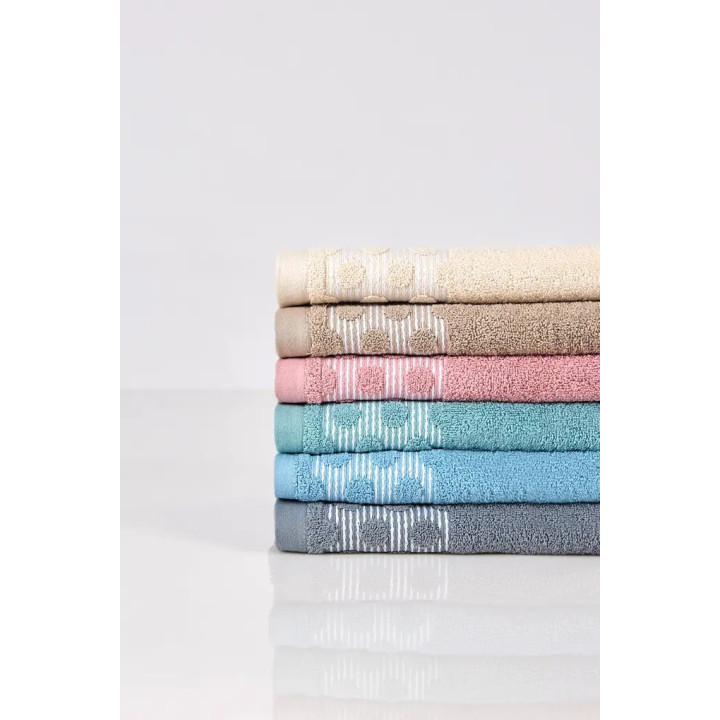 Lençóis Banho Felpo Jacquard Bolas 100x150cm - AMG-031954